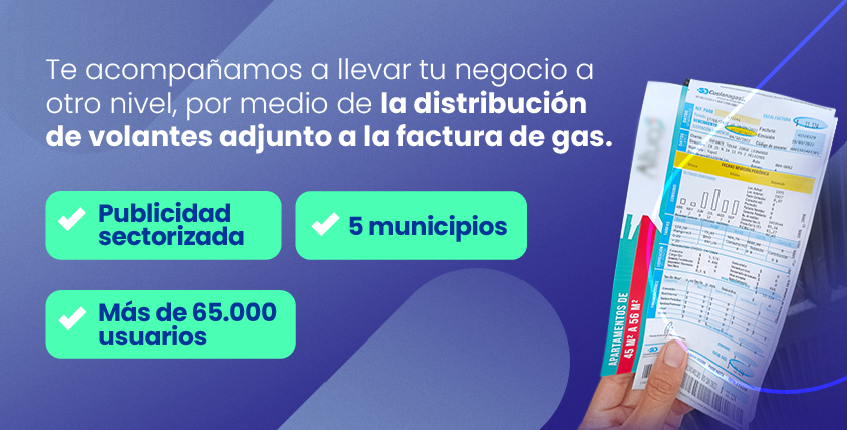 distribucion de volantes con Cusiangas